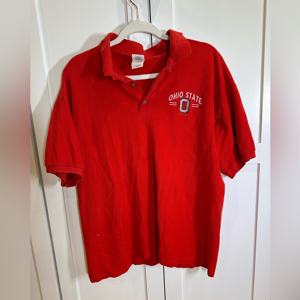 Retro Mens Ohio State Polo Large